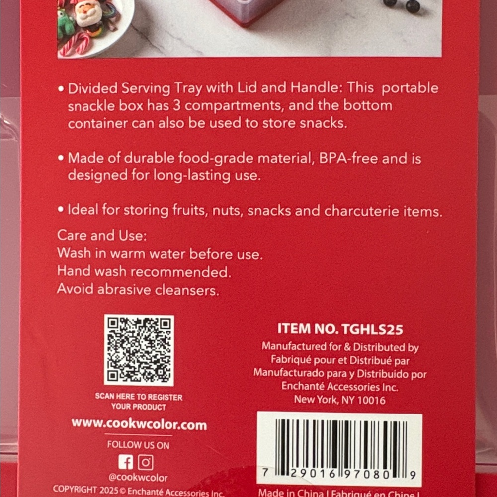 CWC Red Snack Box - Perfect On-The-Go Food Storage - Picture 2 of 3